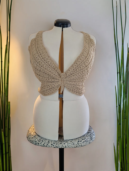 The Crochet Butterfly Top