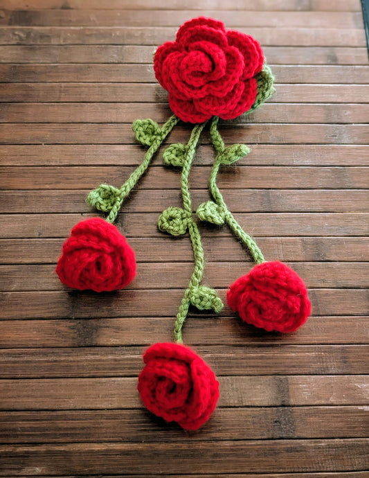 The Romantic Rose Vine Crochet Hair Clip