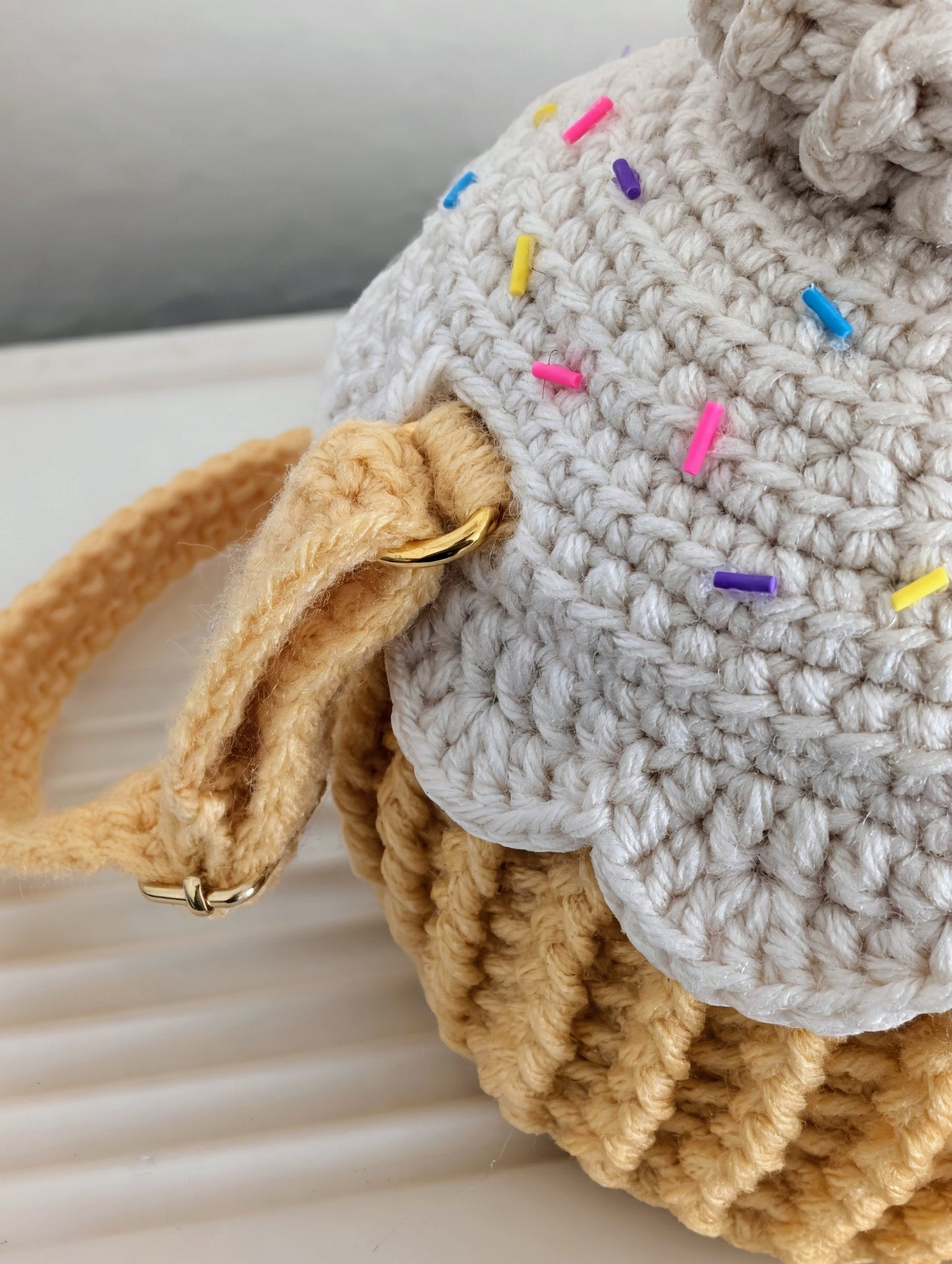 Cupcake Puff Crossbody Bag