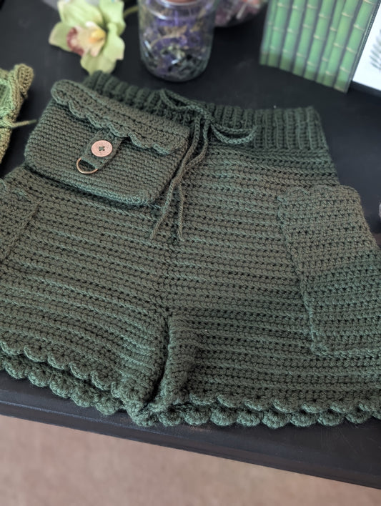 Crochet Tactical Shorts