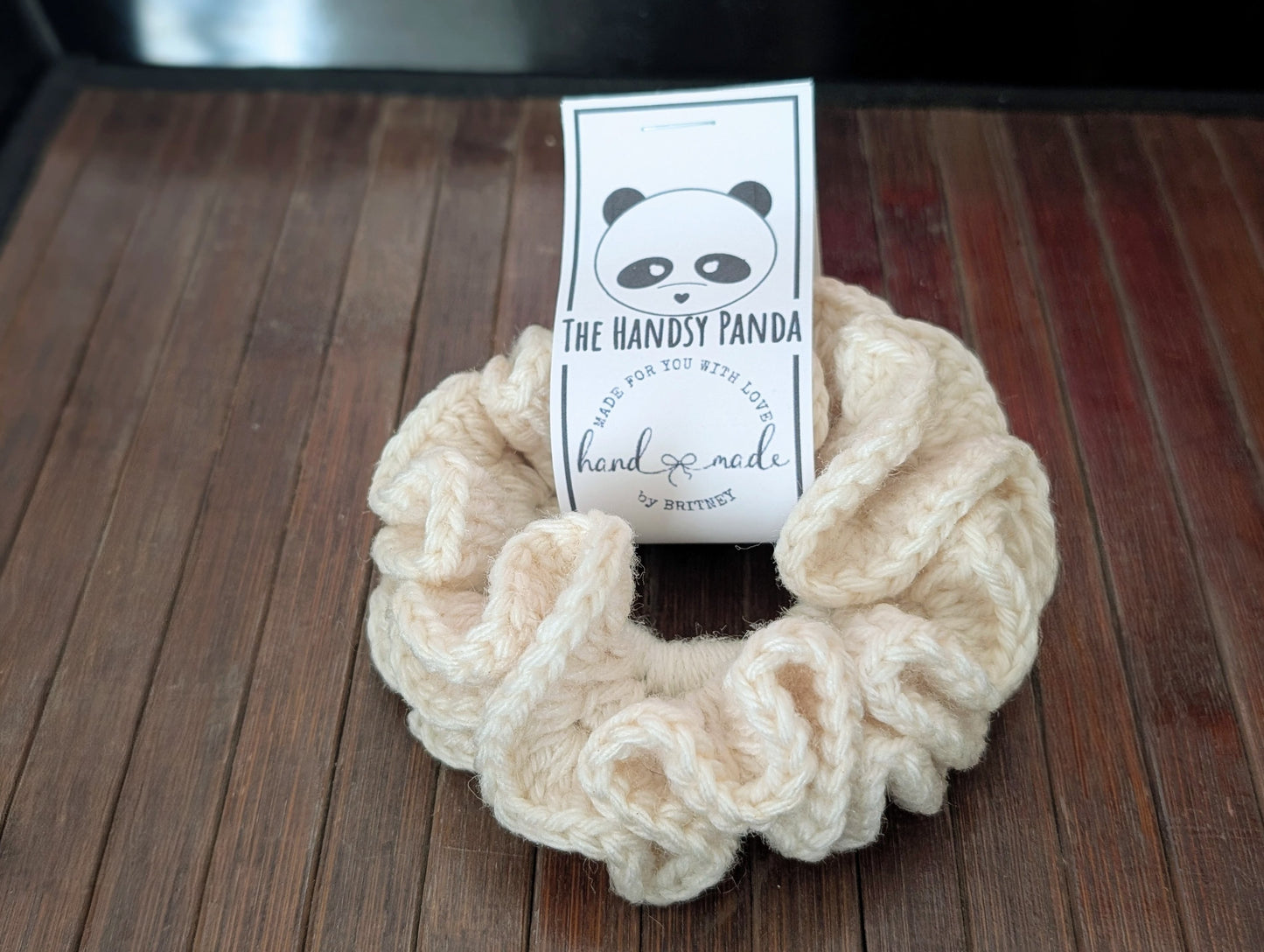 Frilly Crocheted Scrunchie