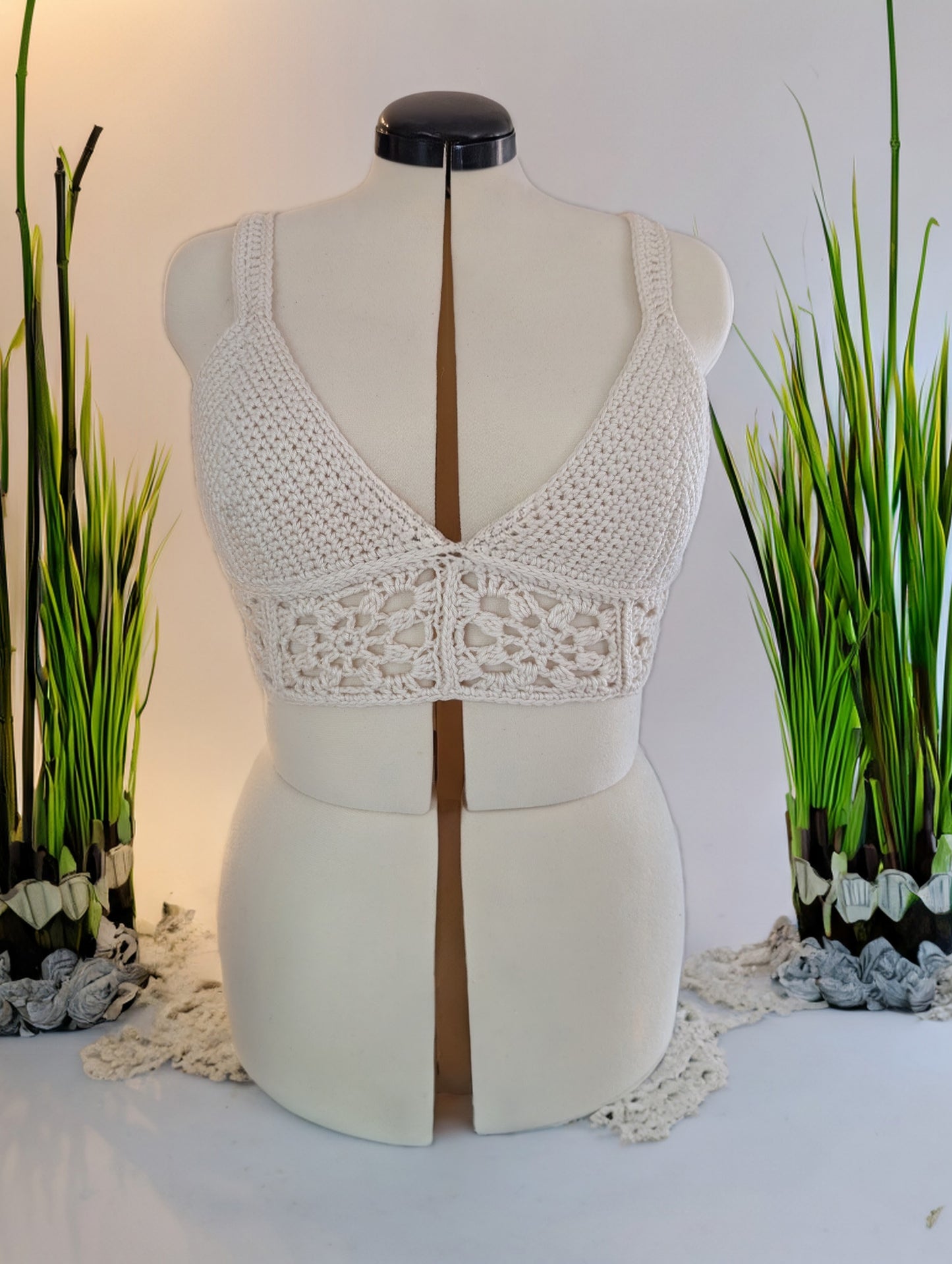 The Bohemian Bloom Crochet Crop Top